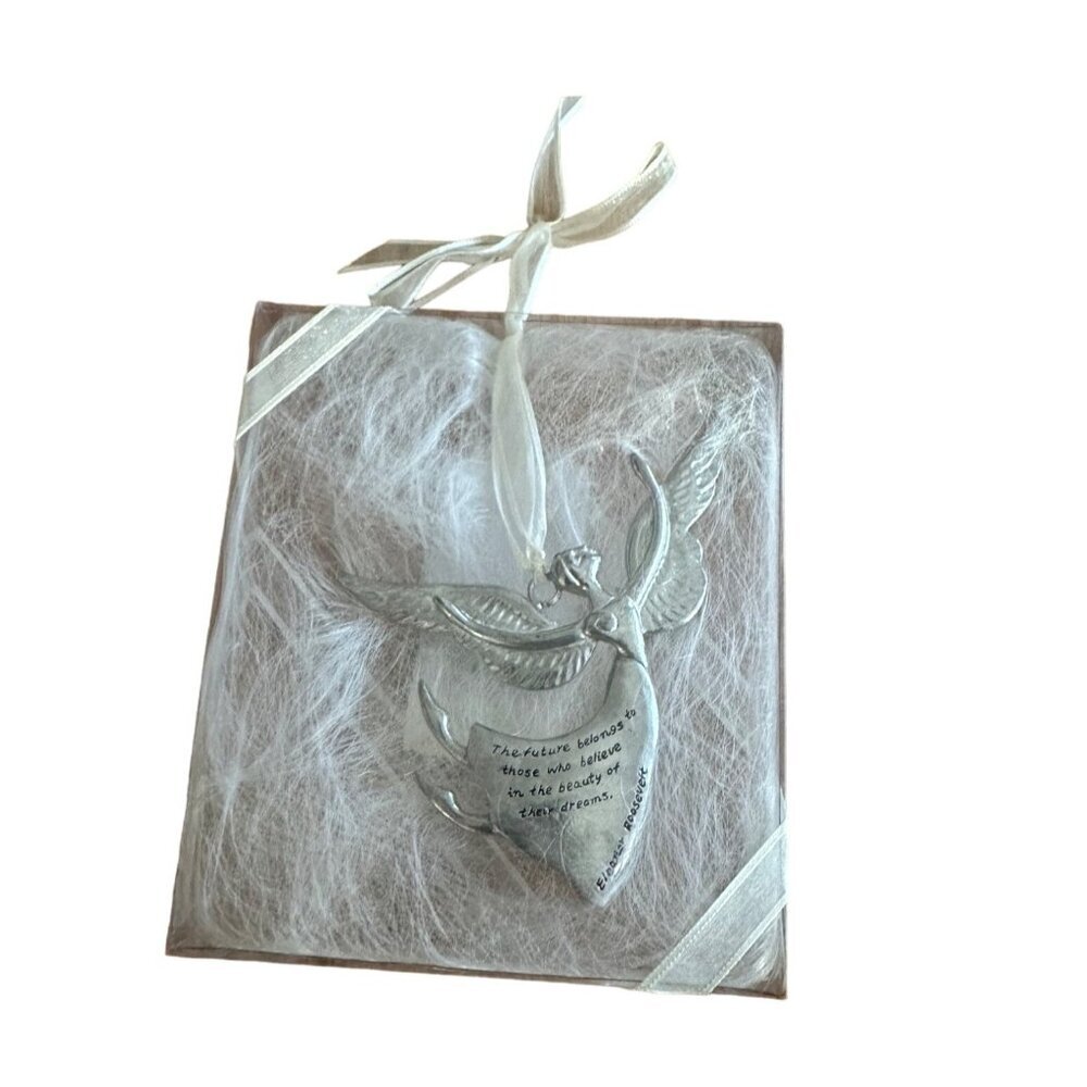 Christmas Ornament Eleanor Roosevelt Inspirational Angel Ornament  Heartfelt Quo